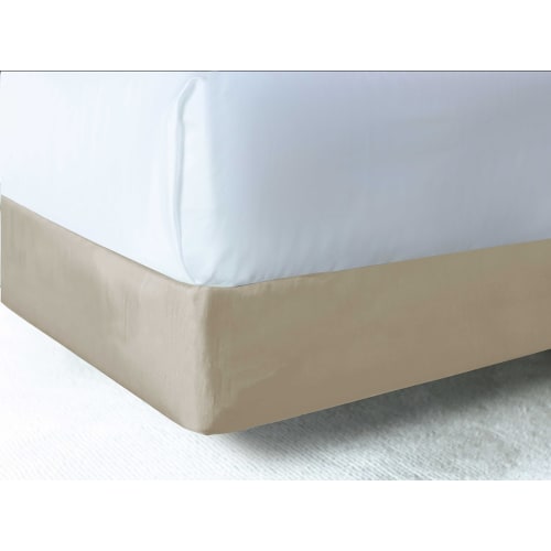 Designer Décor Contour Box Spring Wrap,  Polyester Shantung, Full XL 9", 54x80x9, Vanilla Bean